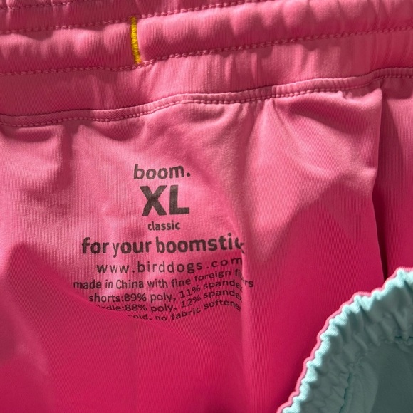 Birddogs Light Blue Athletic Shorts with Pink Accents - Picture 5 of 7